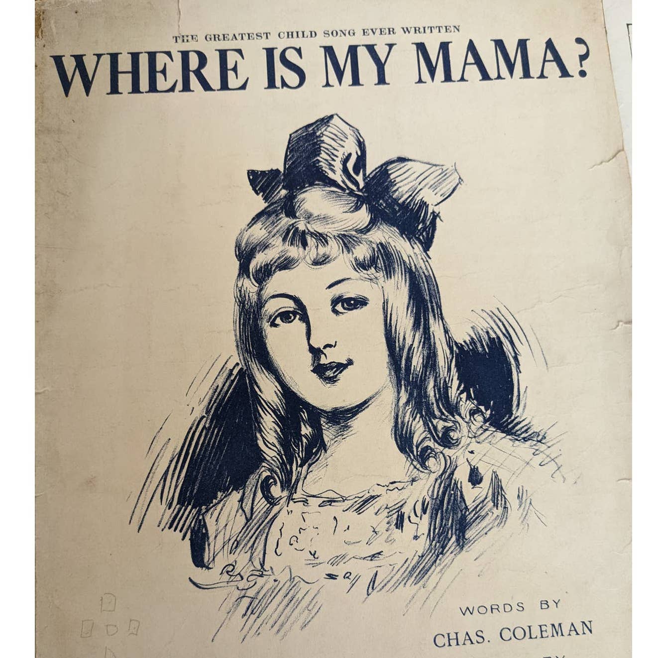 Vintage 1905-1930s Lot 6 Sheet Music Beautiful Blue Danube, Boy Roy, Piano