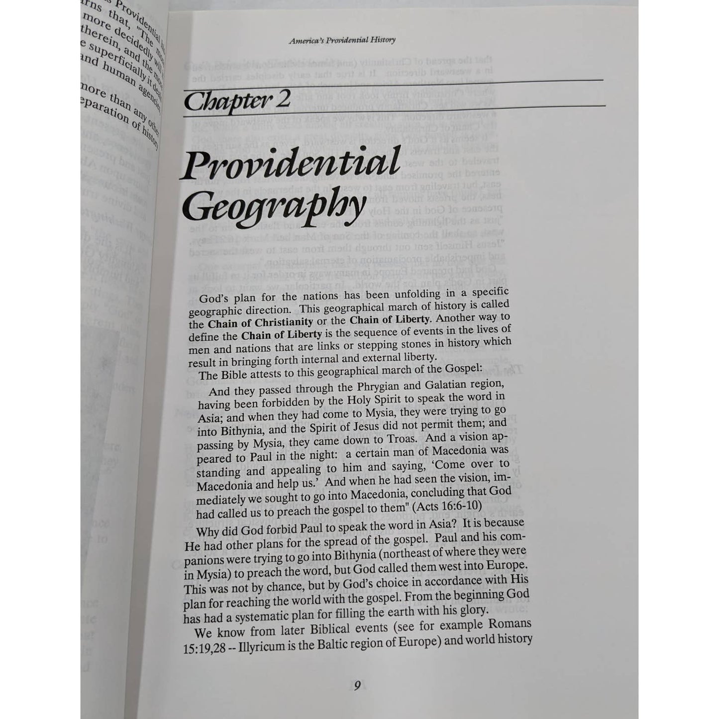 America Providential History Paperback Biblical Principle Education 1989