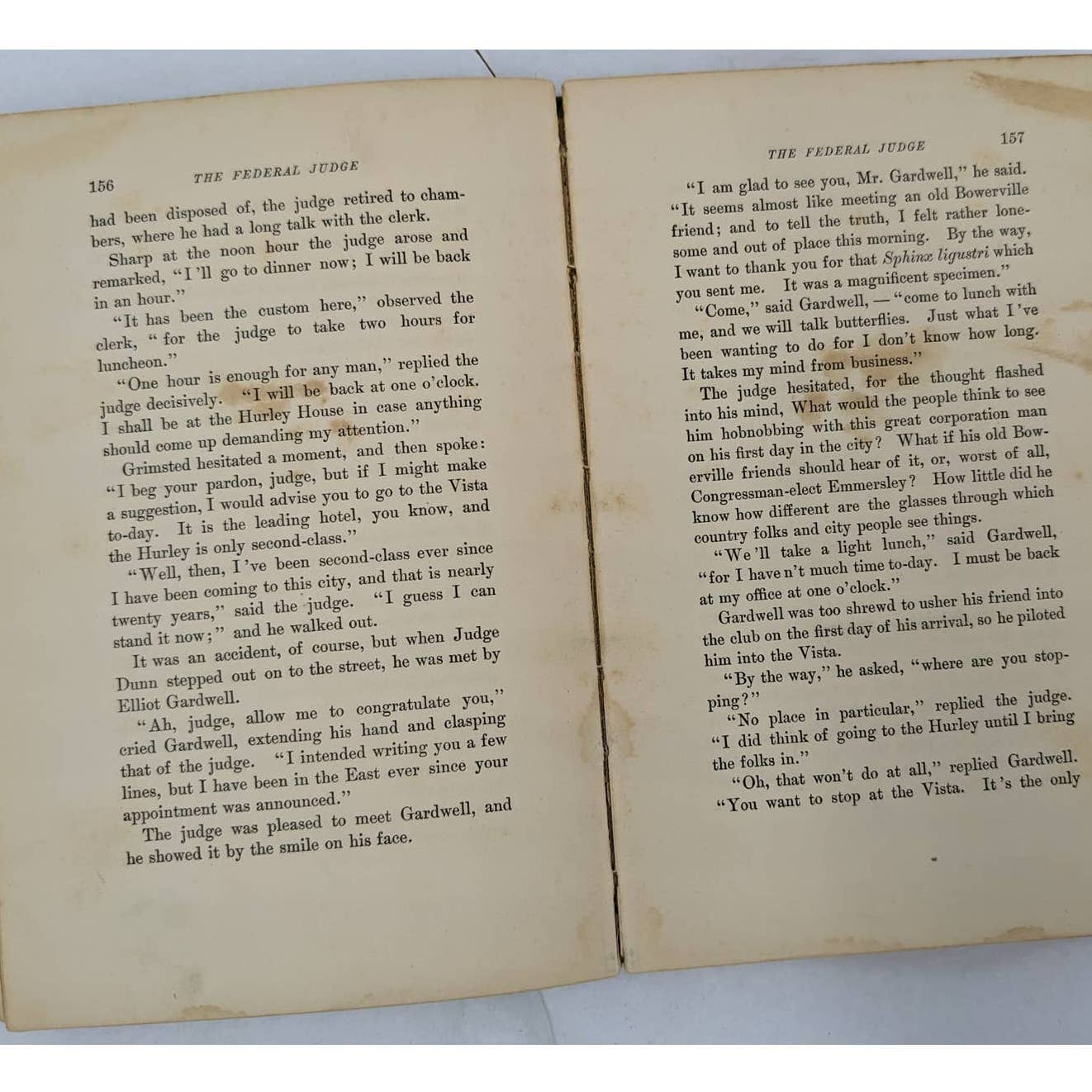 The Federal Judge By Charles K. Lush Antiquarian Novel Book 1897