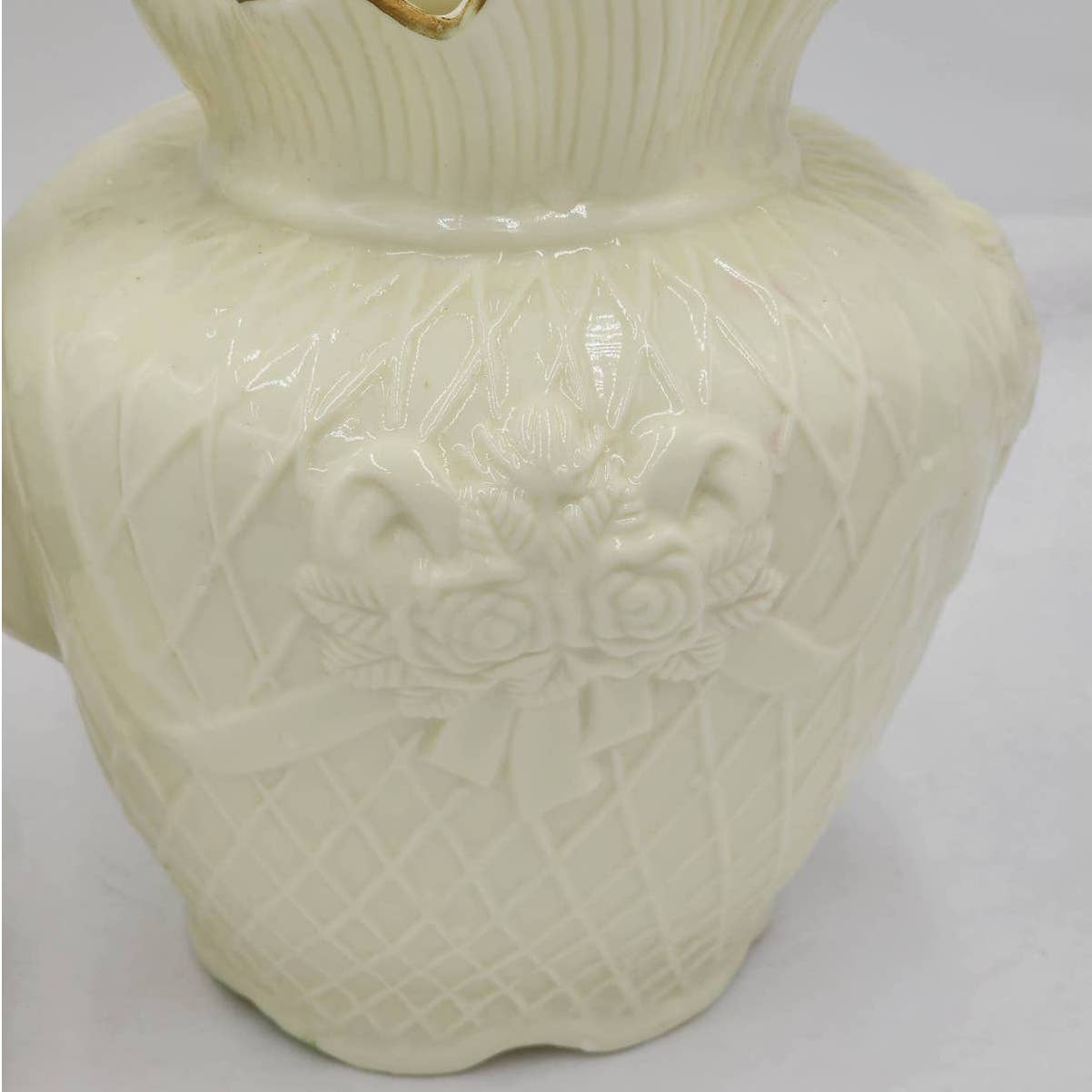 Crown Pitcher Poinsettia Pitcher Glazed Jade Christmas Set Of 2