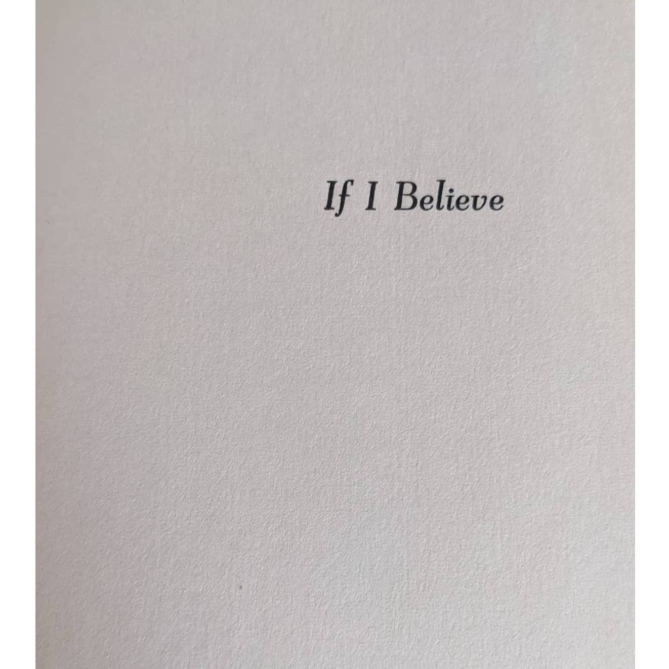 Vintage If I Believe By Donald J Campbell If I Believe in God, Sin, Jesus Christ