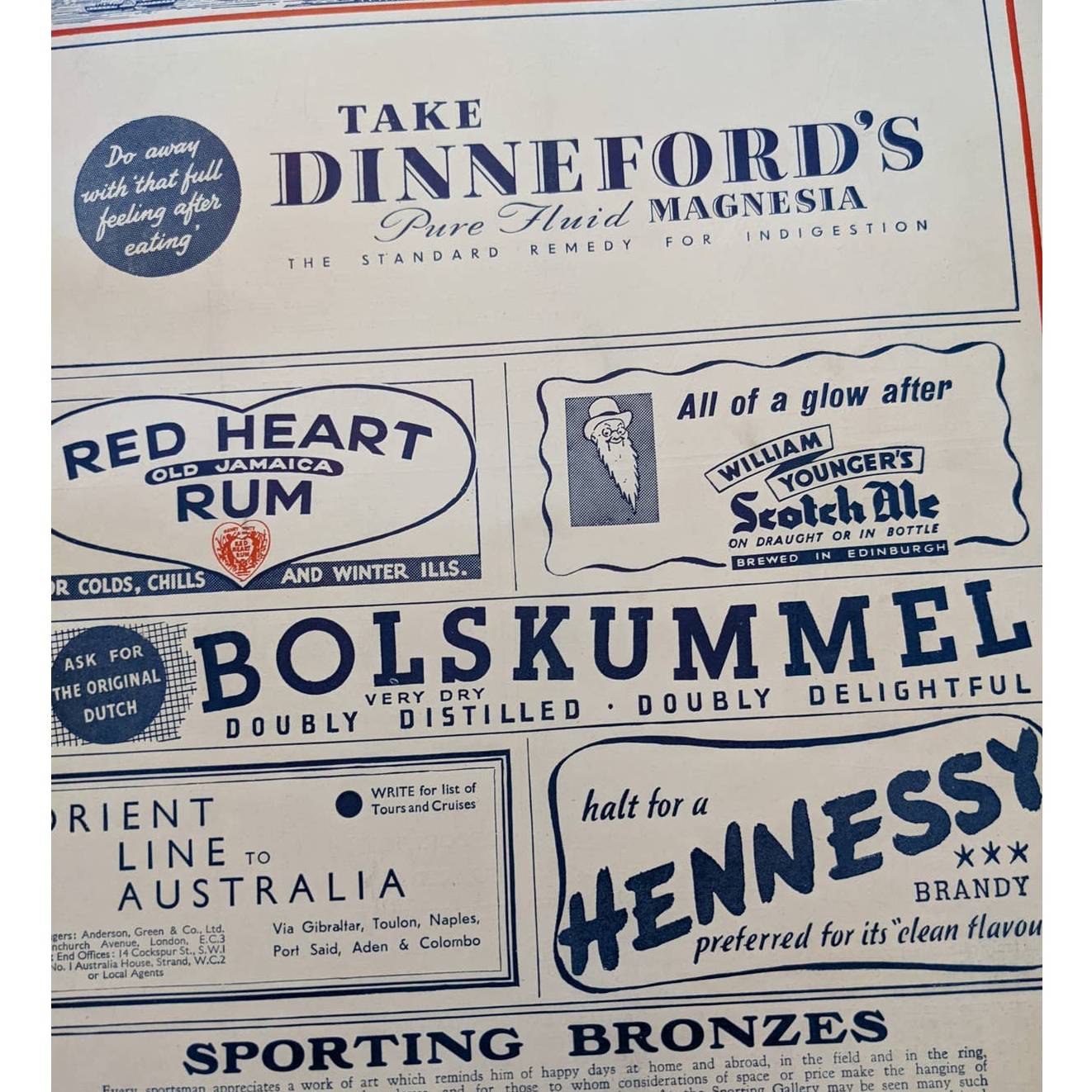 Vintage Illustrated London News Magazine Issue History 1930s Ads Feb 5, 1938