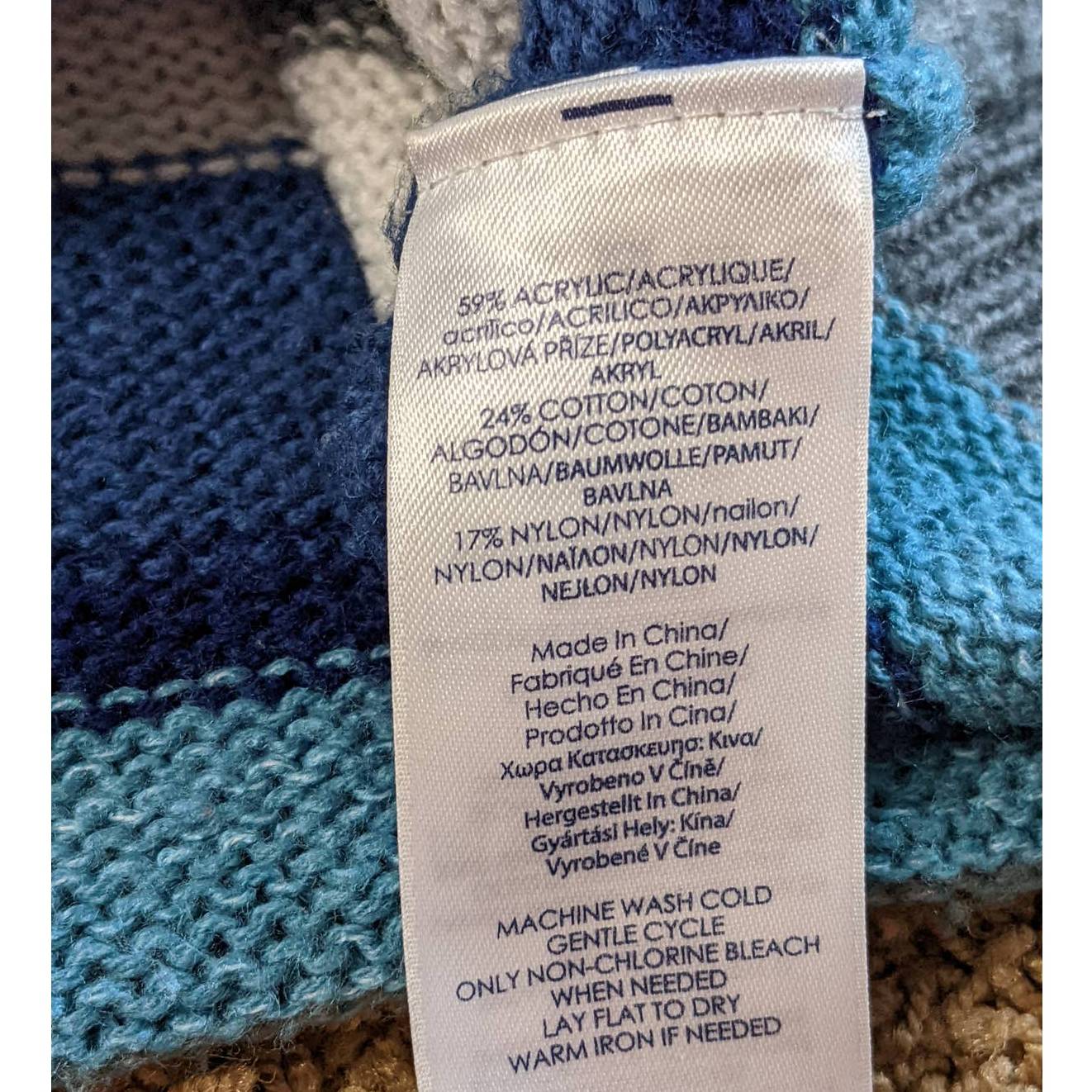 Chaps Denim Womens Pullover Sweater Size XL