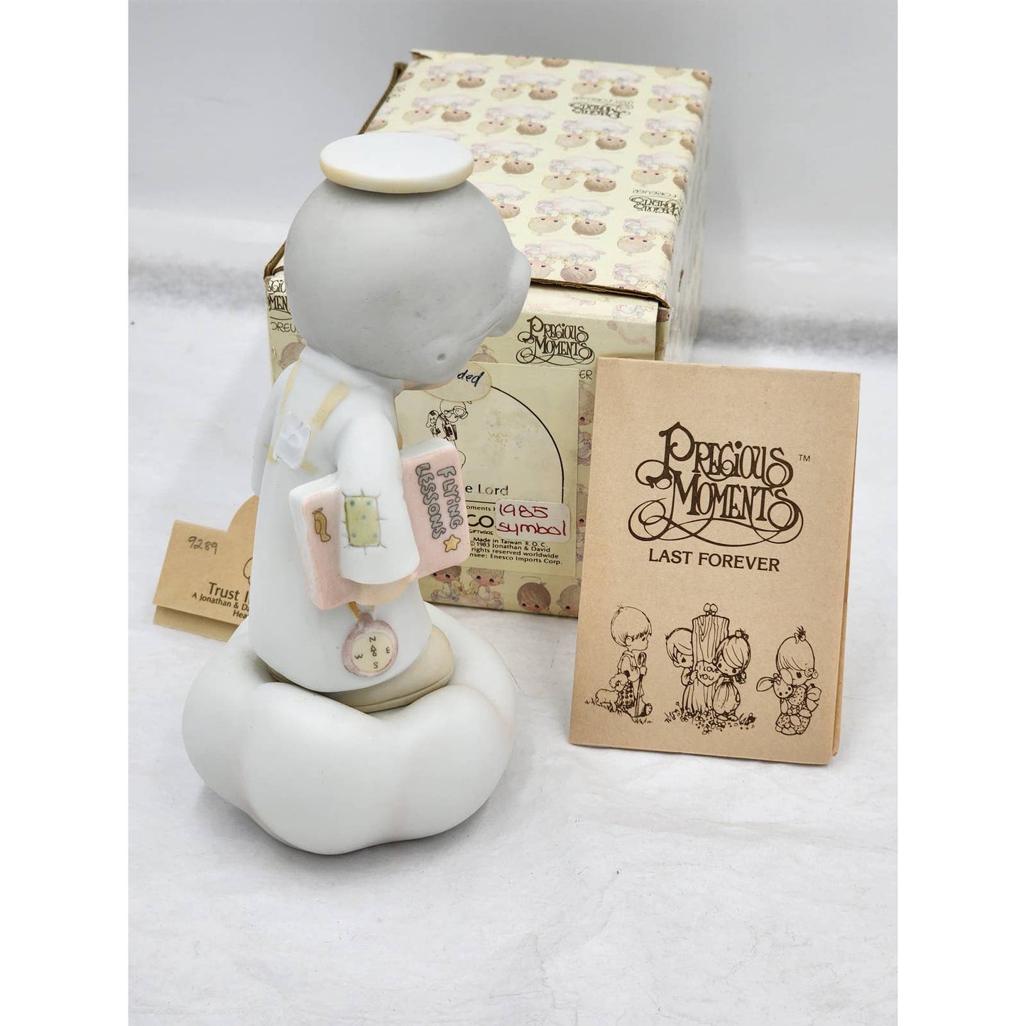 Precious Moments Figurine Trust In The Lord Vintage 1982 E-9289 W/Box Tags