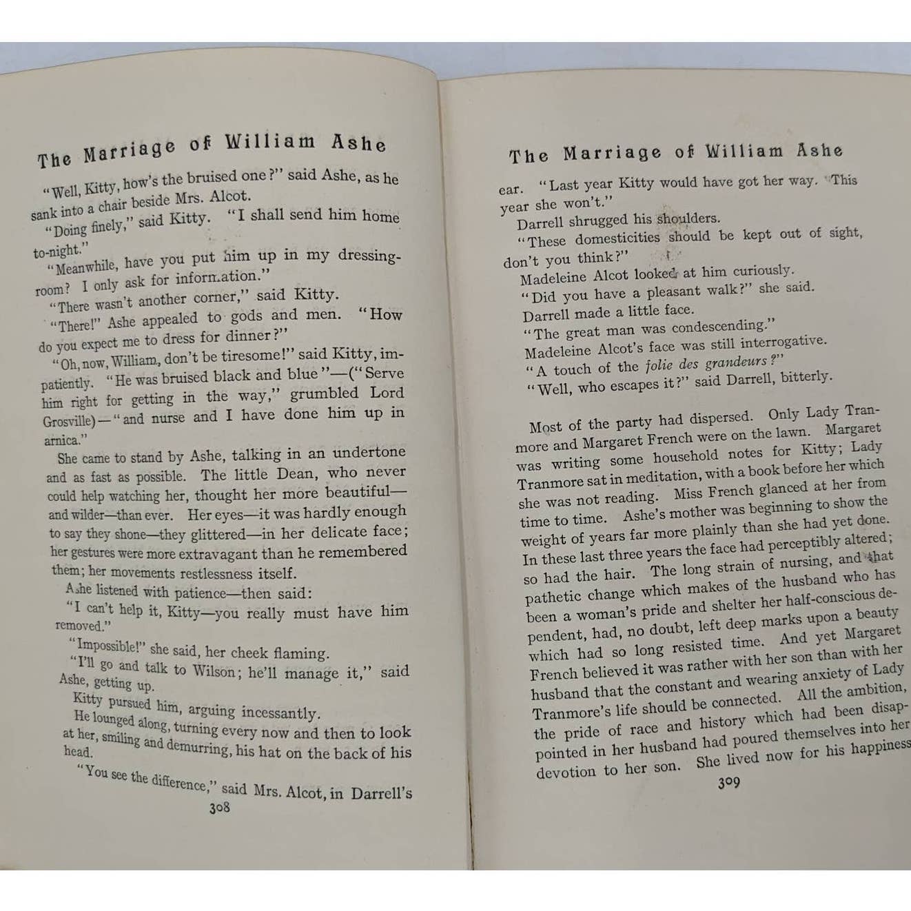 Marriage Of William Ashe 1905 Novel Mrs. Humphry Ward Illustrations 2 Vol Vol II