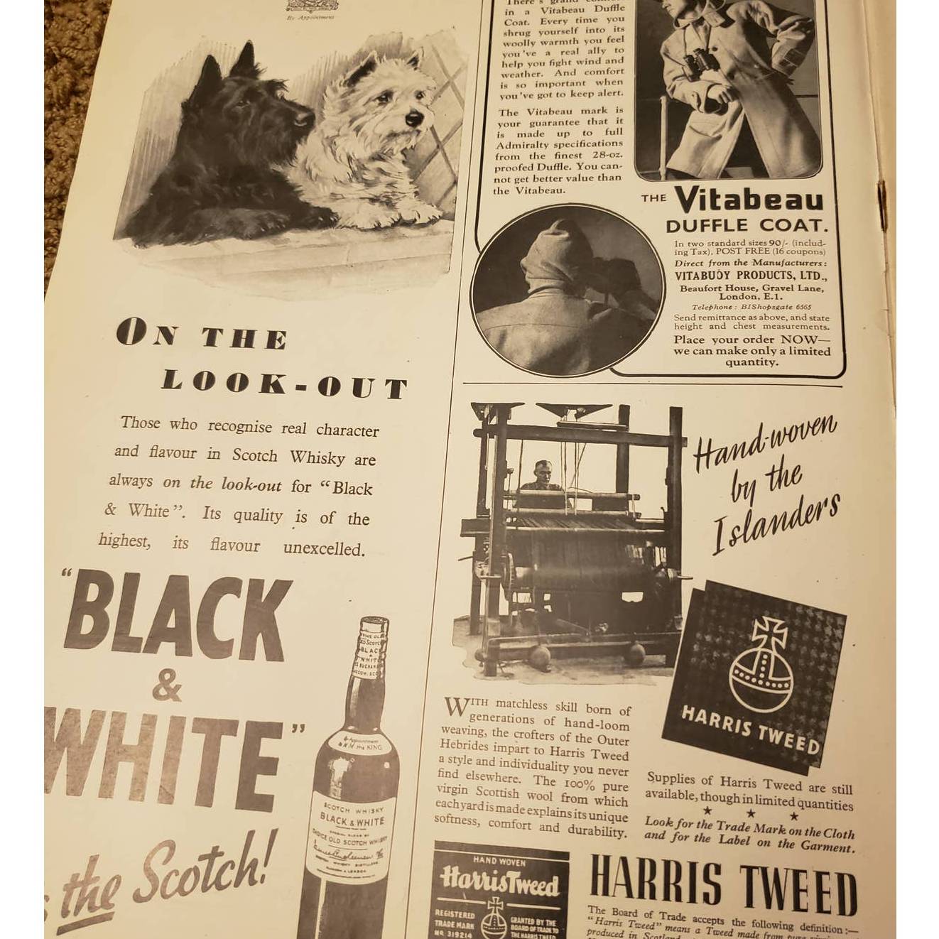 Vintage Illustrated London News Nov 14 1942 Magazine Issue History Collection