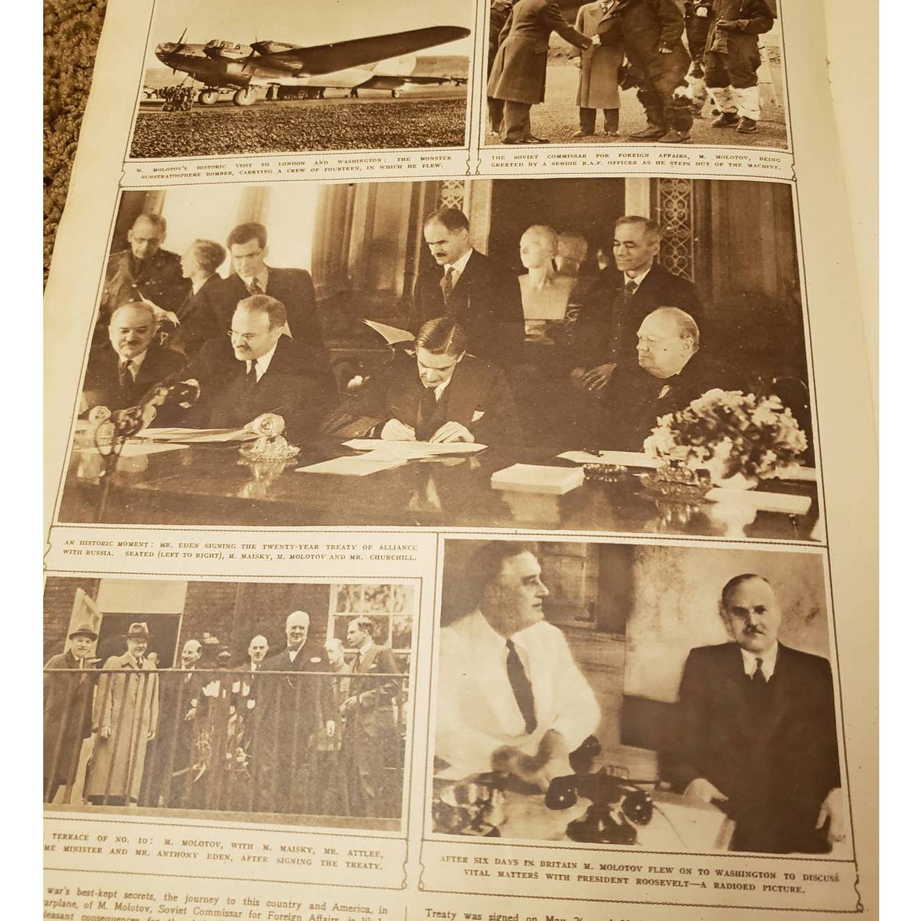 Vintage Illustrated London News Magazine Issue Vintage Ads WW2 June 20 1942