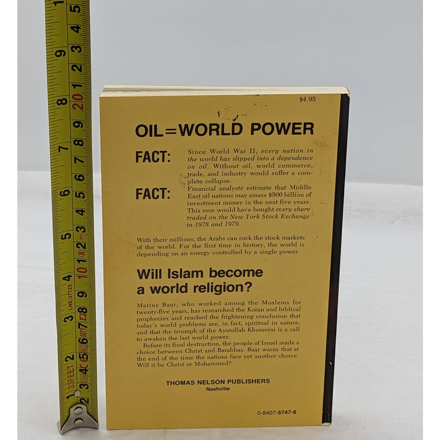 Unholy War By Marius Baar Armageddon End Times AntiChrist Prophecy Vintage 1980