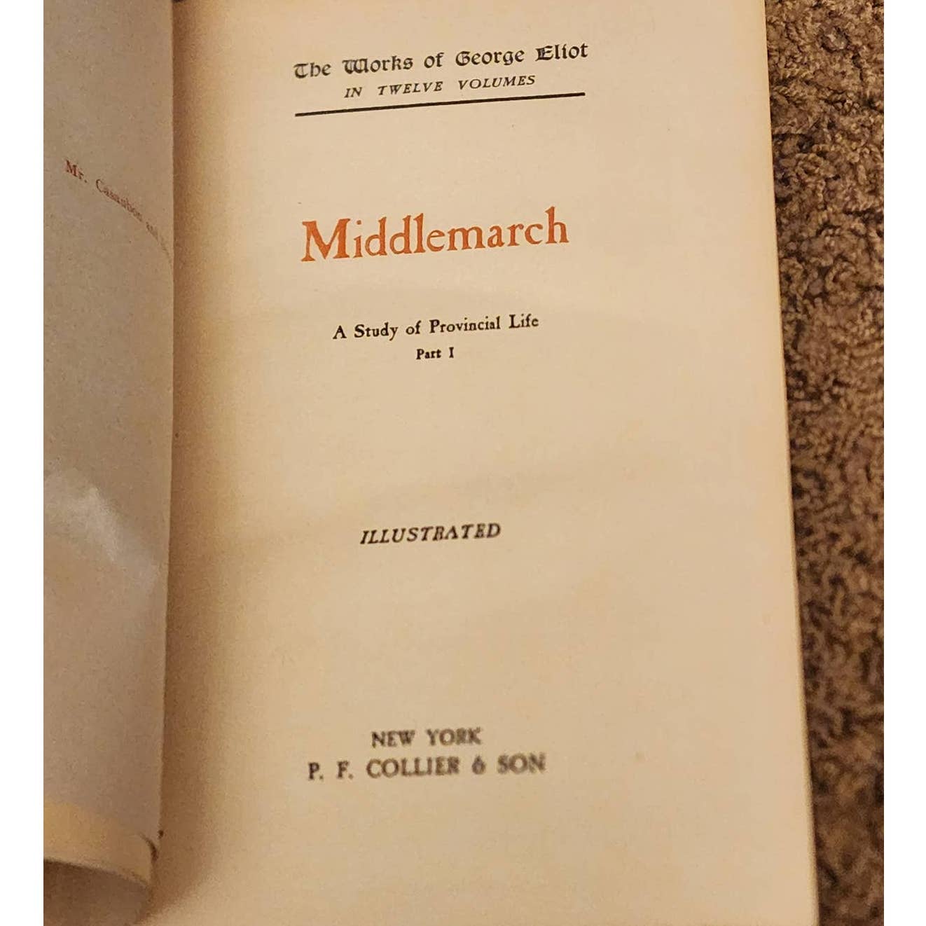 The Works Of George Eliot 9 Volumes Set Antiquarian Antique Books Mary Ann Evans