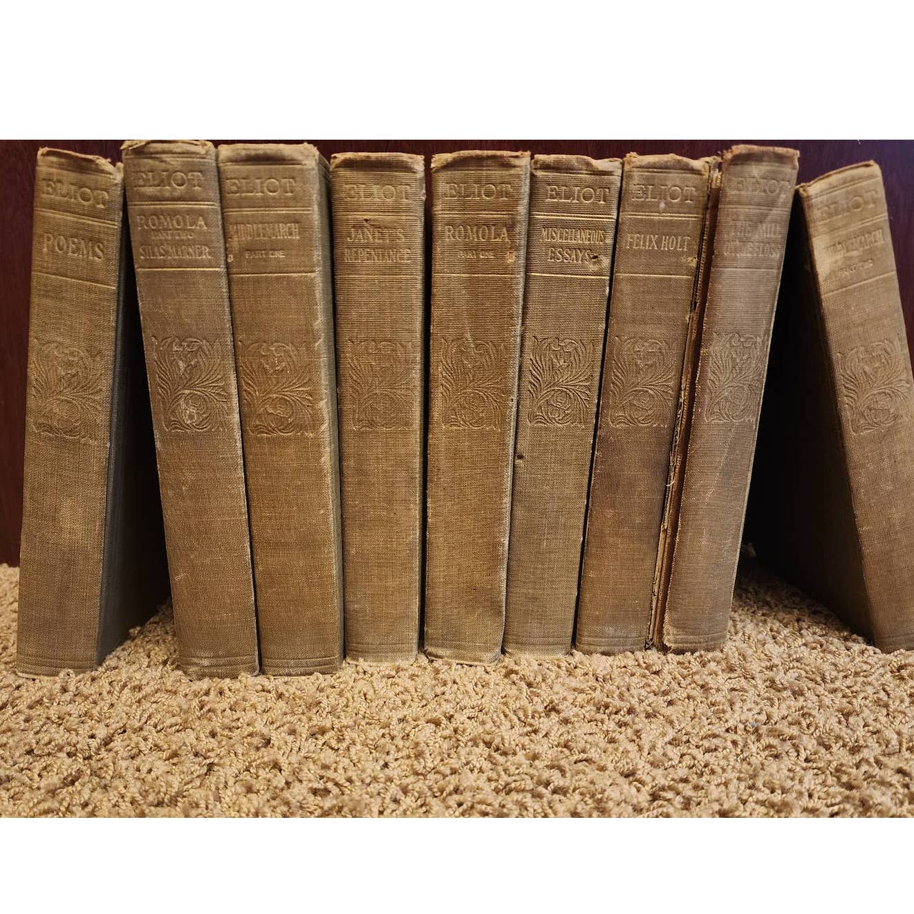 The Works Of George Eliot 9 Volumes Set Antiquarian Antique Books Mary Ann Evans