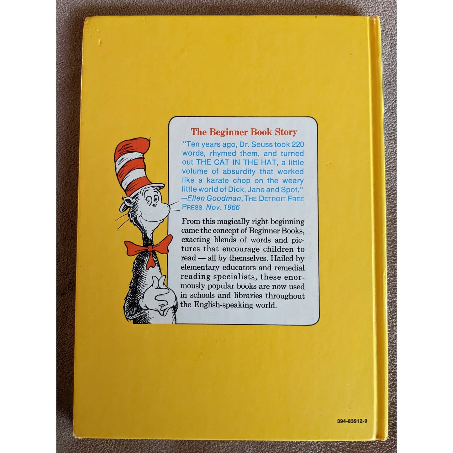 Vintage 1978 Dr. Seuss I Can Read With My Eyes Shut! B-64 Edition