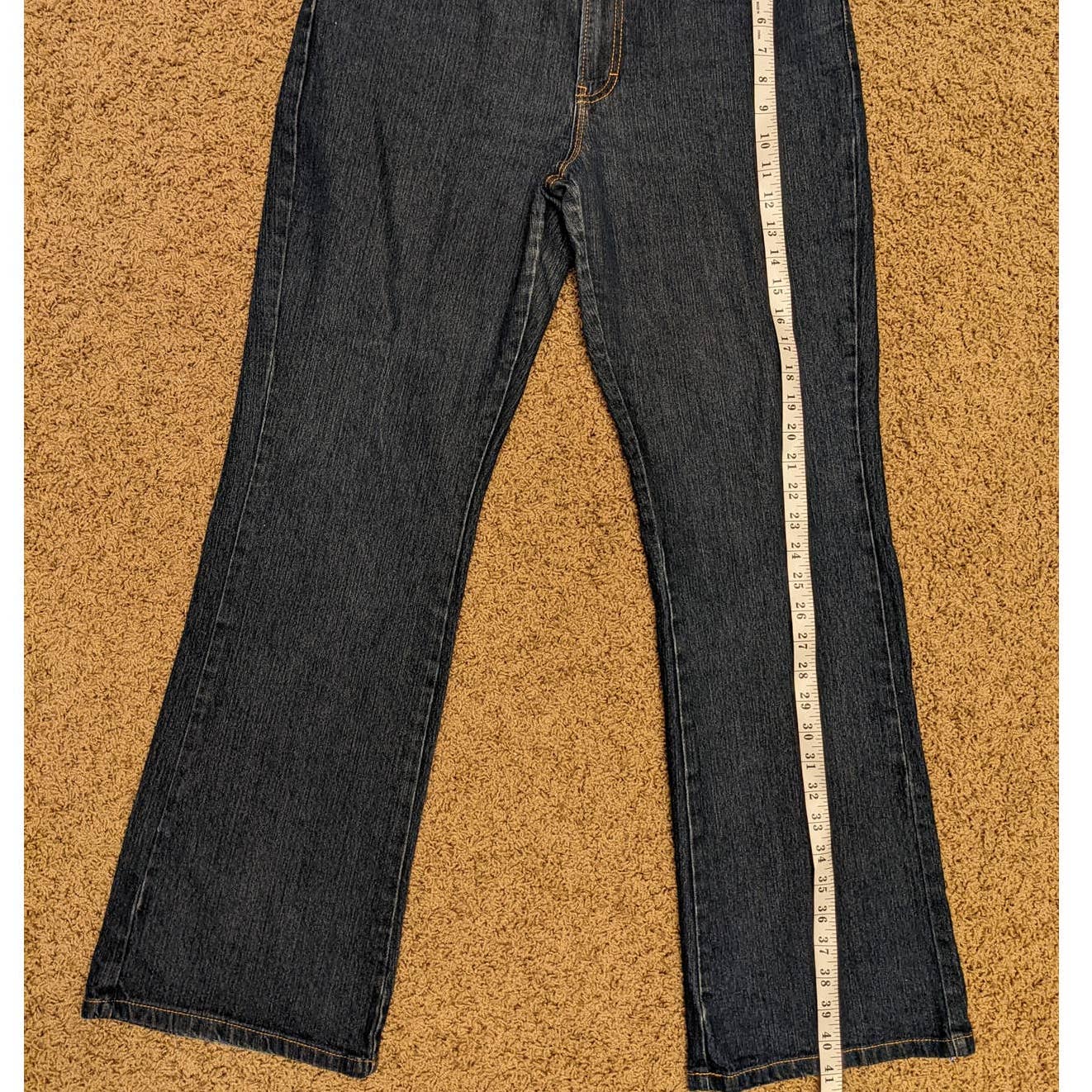 Jordache Stretch Dark Blue Jeanswear Cotton Polyester Spandex Womens Size 15