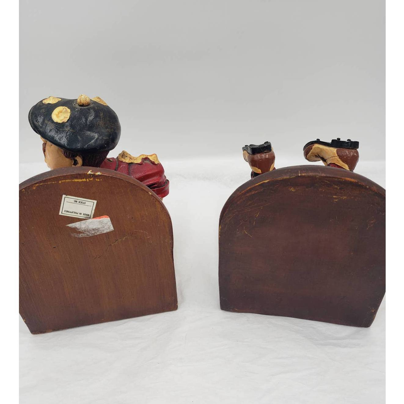 Peter Mook Golfer Book End "The Frustrated" Pair Set of Funny Whimsical Golfing