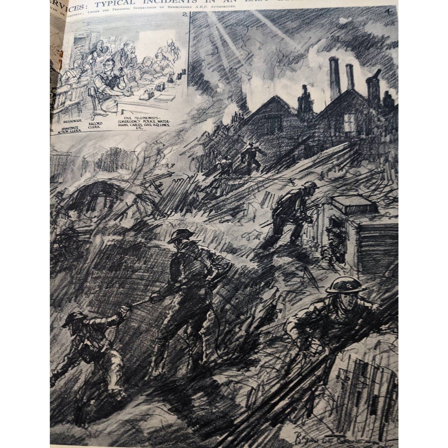 Vintage Illustrated London News Magazine Issue History September 21, 1940