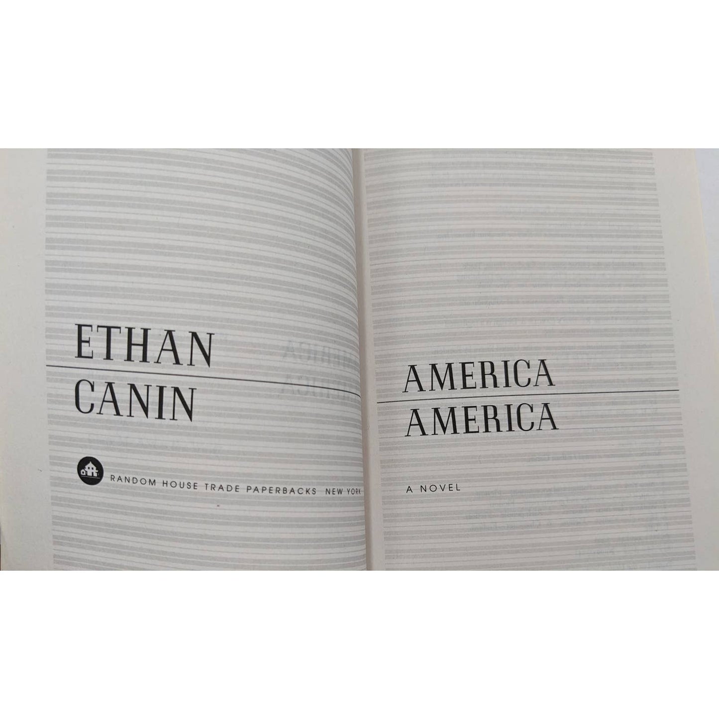 America America By Ethan Canin Novel Paperback Best Selling Book