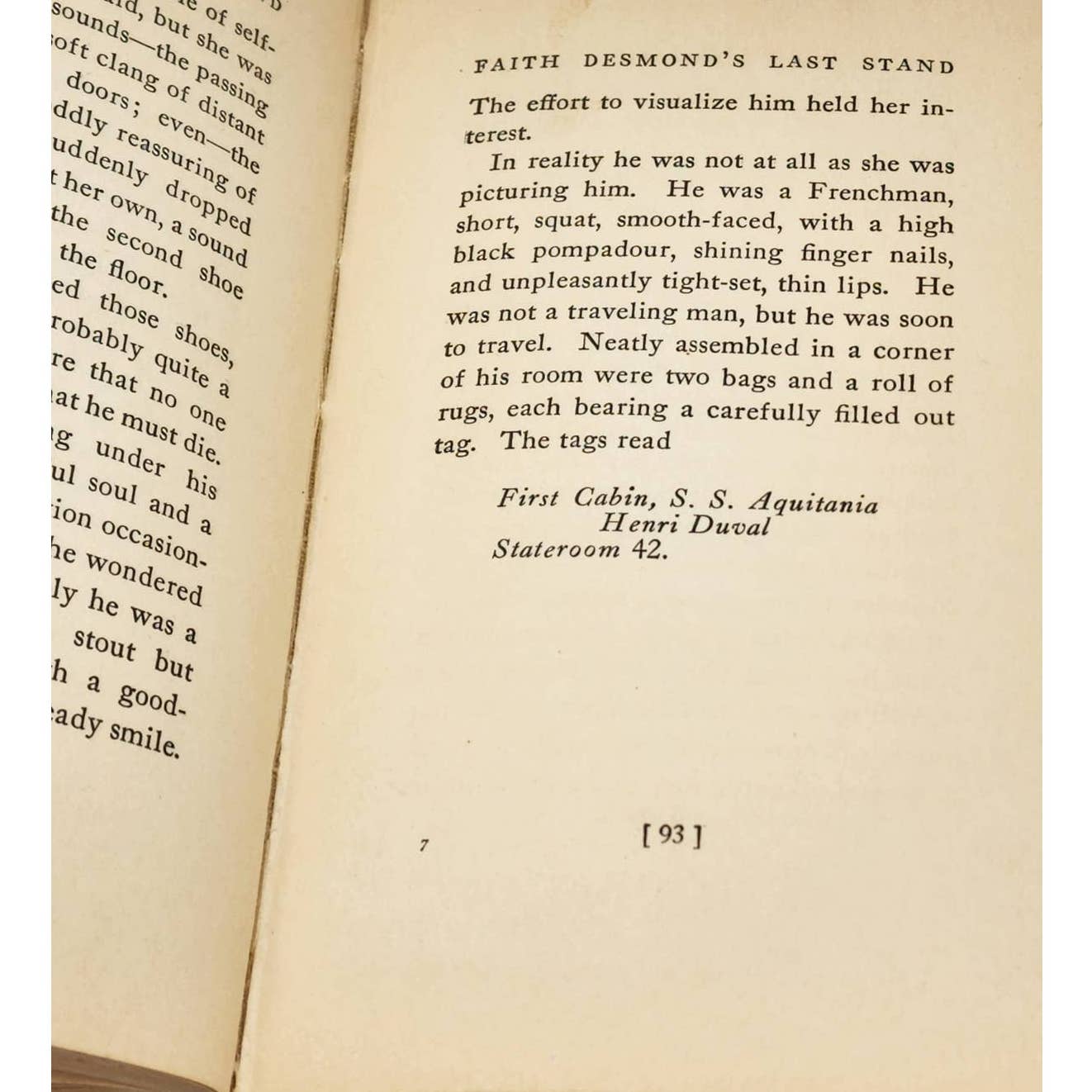 Faith Desmond Last Stand By Elizabeth Jordan, Vintage Book Novel 1924