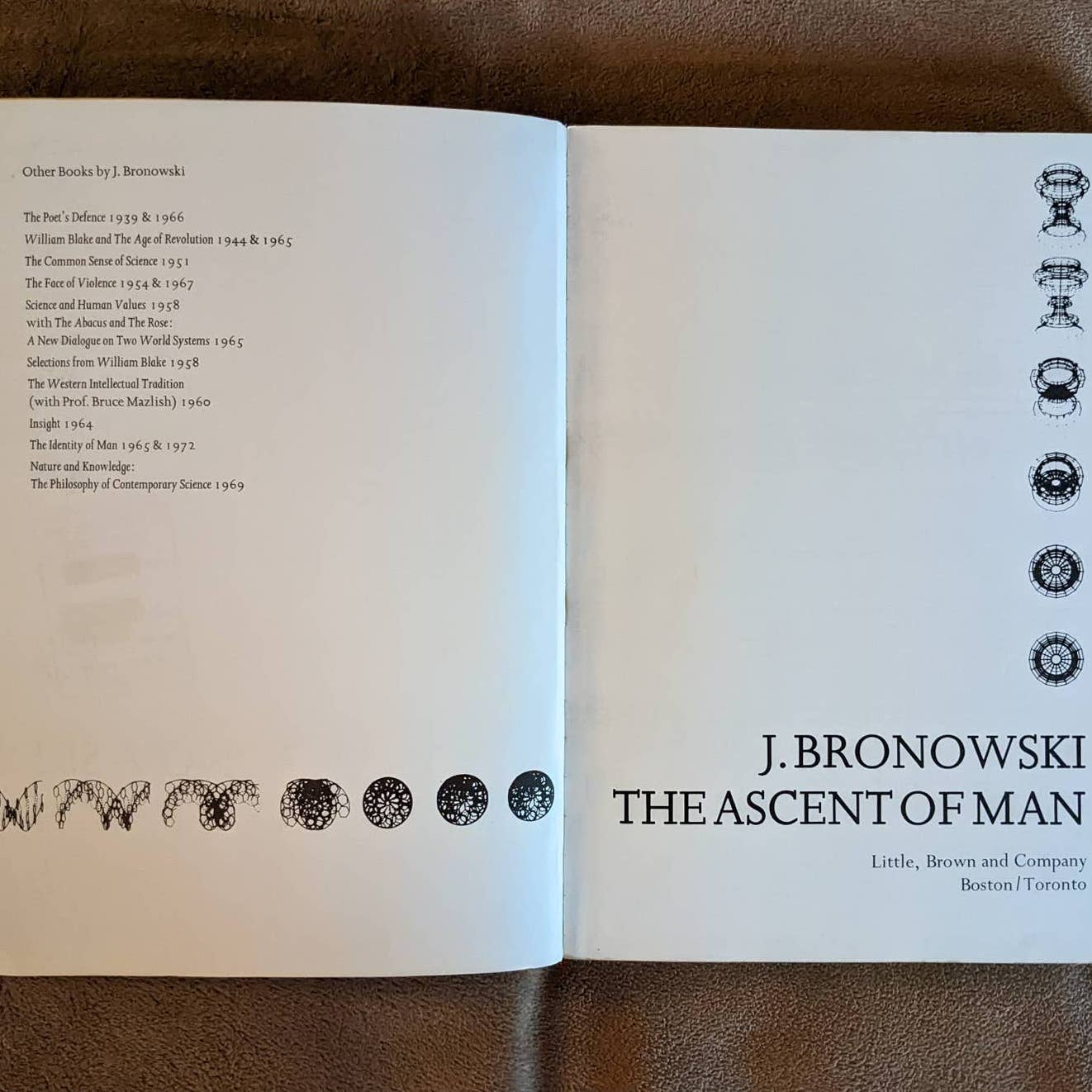 The Ascent Of Man Book Paperback by J. Bronowski Vintage 1974