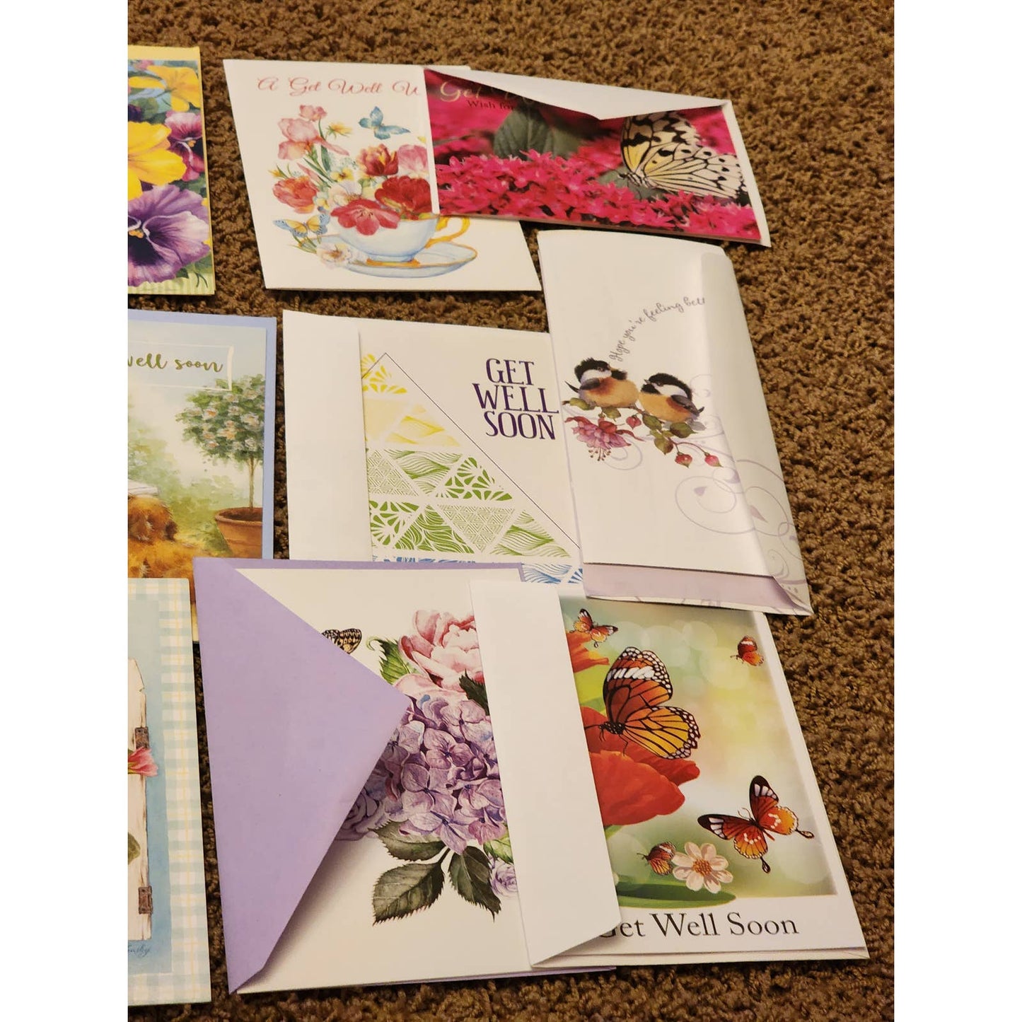 Get Well Cards Vintage Greeting Cards Assortment Mixed Lot Wishing Well 18 Cards