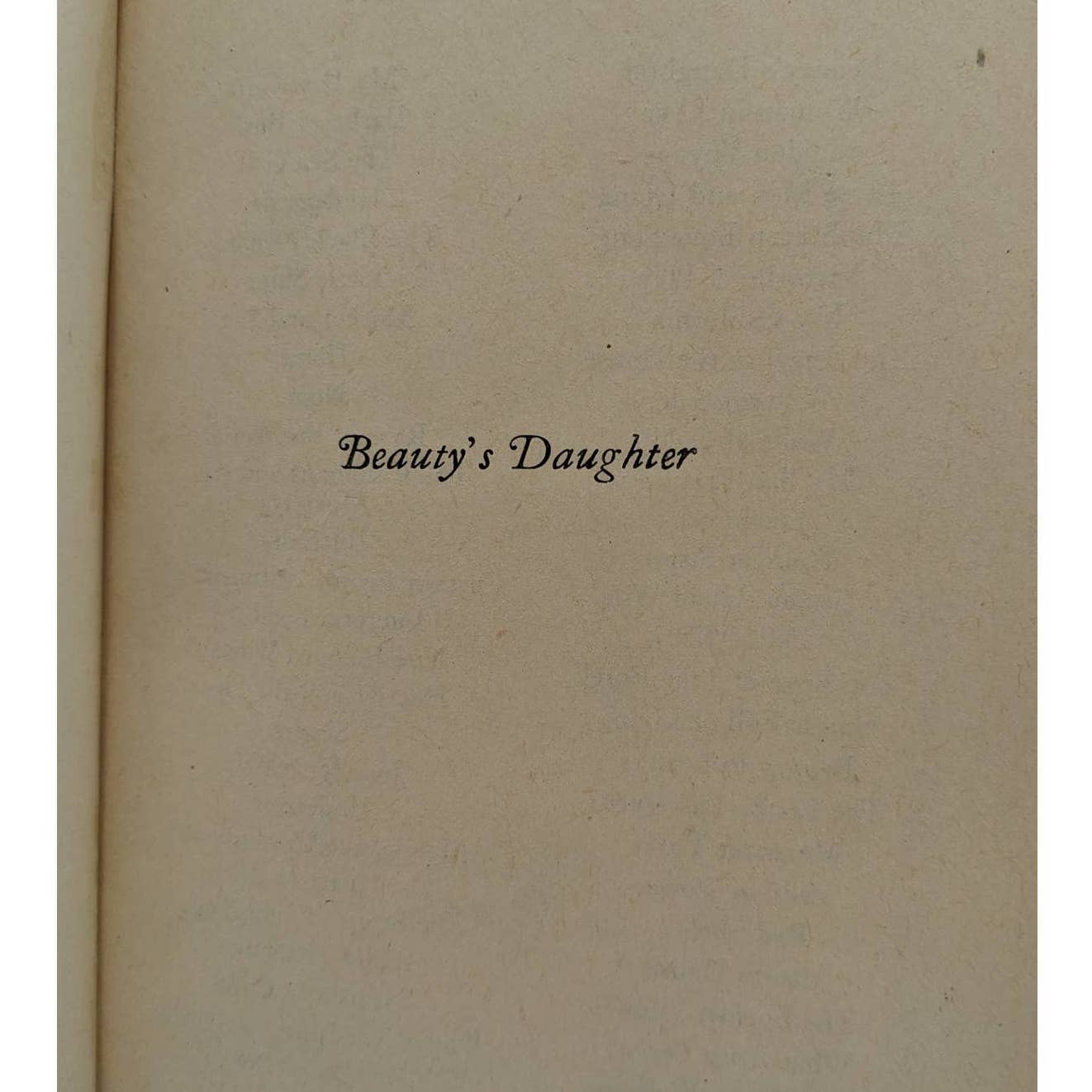 Beauty's Daughter By Kathleen Norris Vintage Novel Book 1944