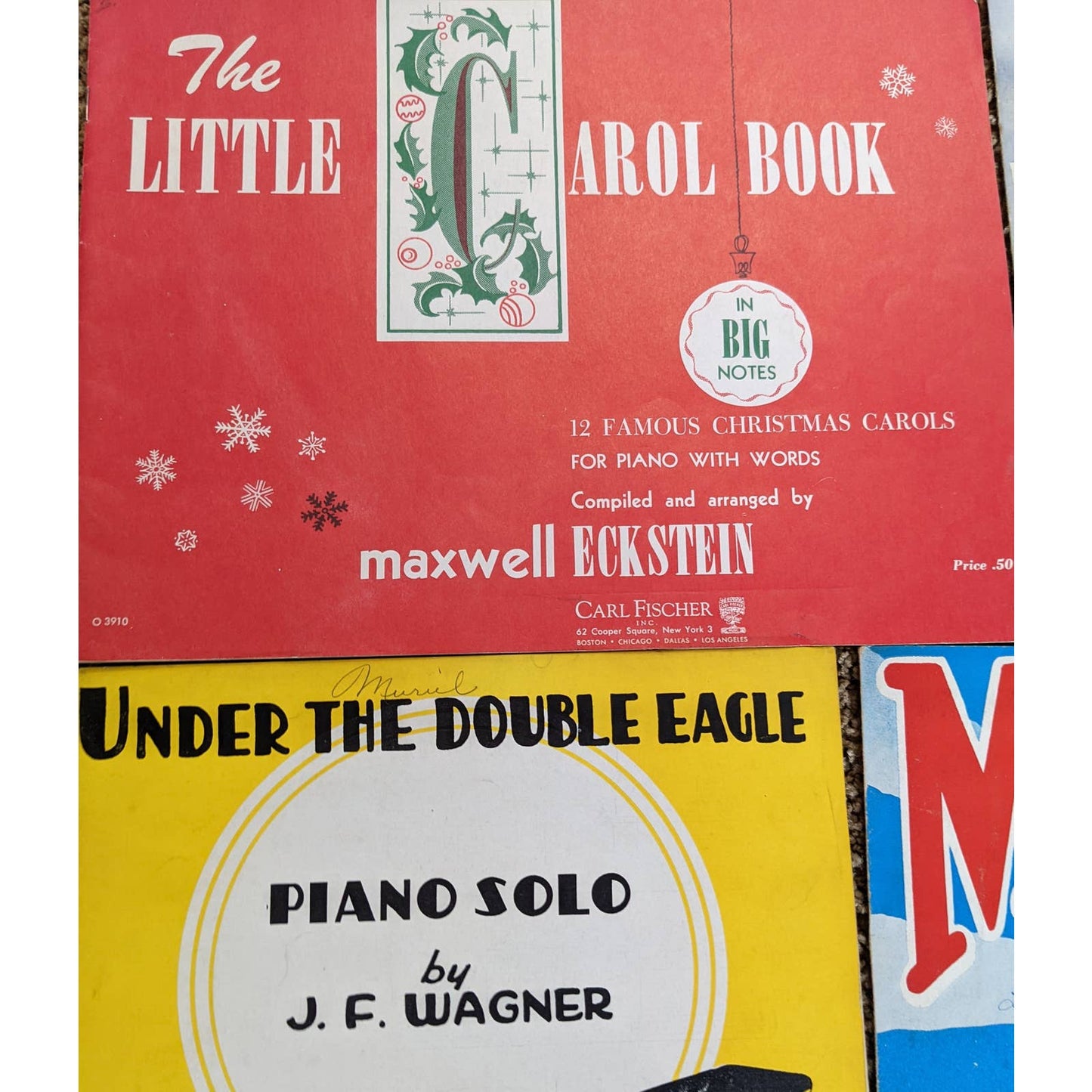 Vintage Sheet Music 1920s-1940s Lot Of 5 Forever And Ever, My Pet, Little Carol