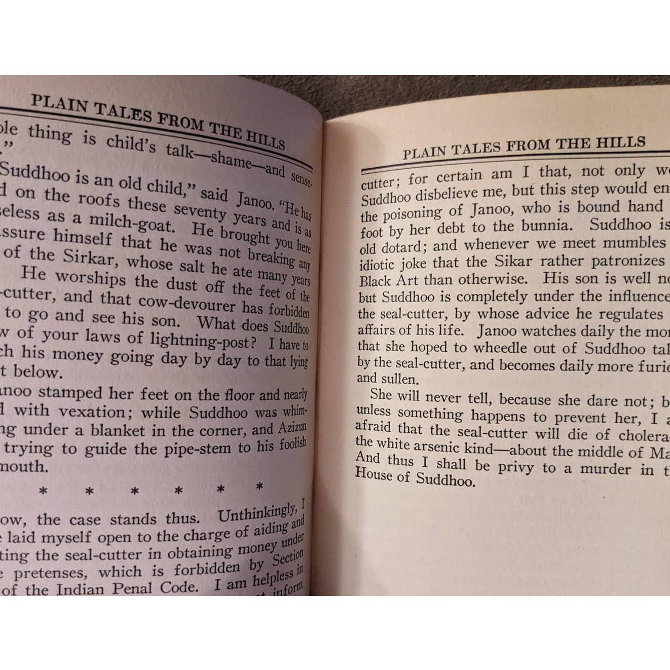 Vintage Rudyard Kipling Story Of Gadsbys & Plain Tales From Hills Punjab Edition