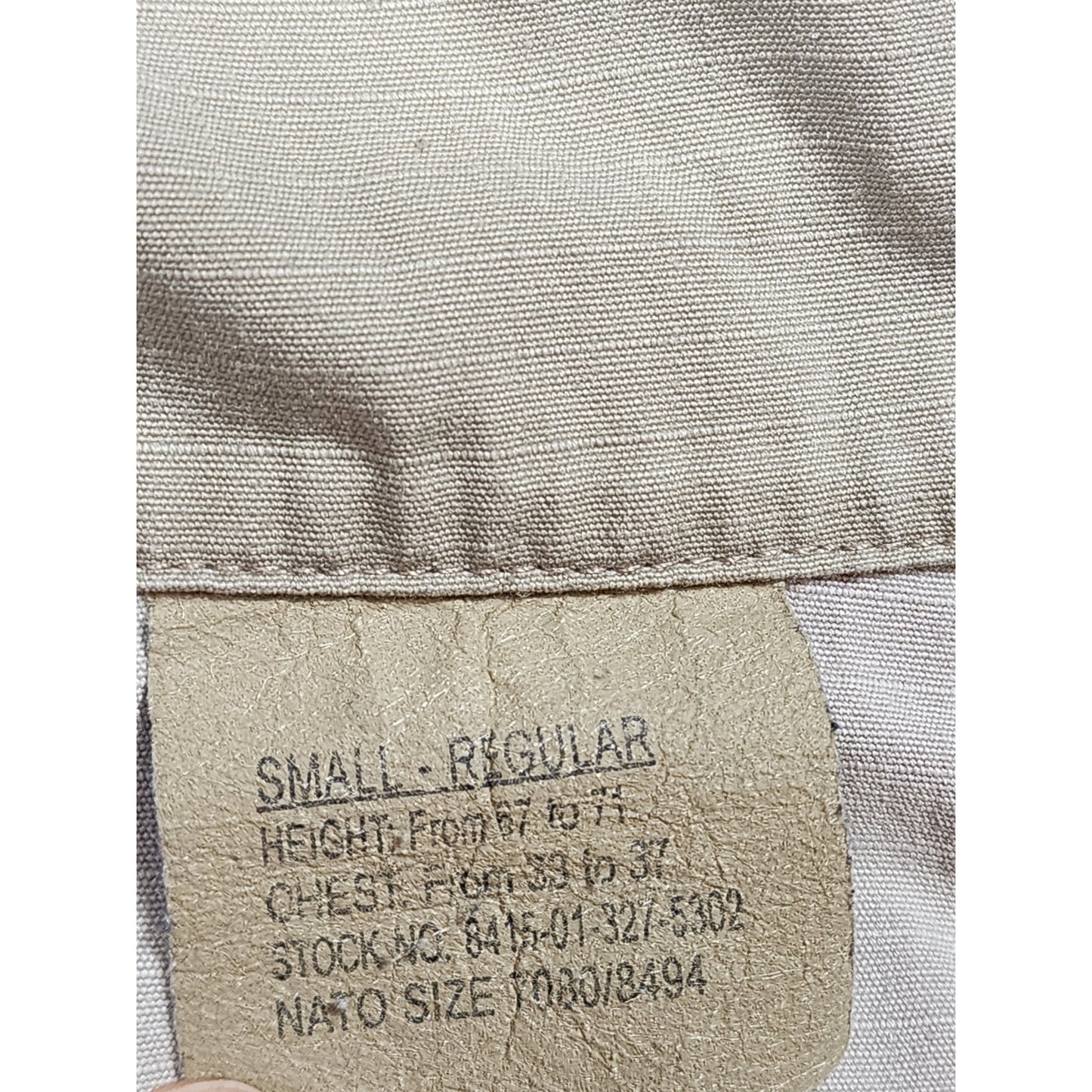 USGI Desert Combat Jacket Small Regular Military Ripstop BDU Camo Shirt