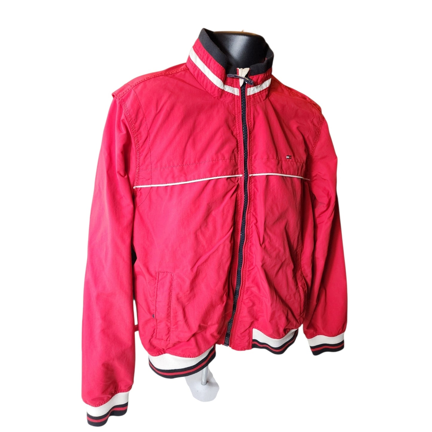 Tommy Hilfiger Jacket Men Medium Women Large Bomber Wind Retro Crest Vintage Y2K