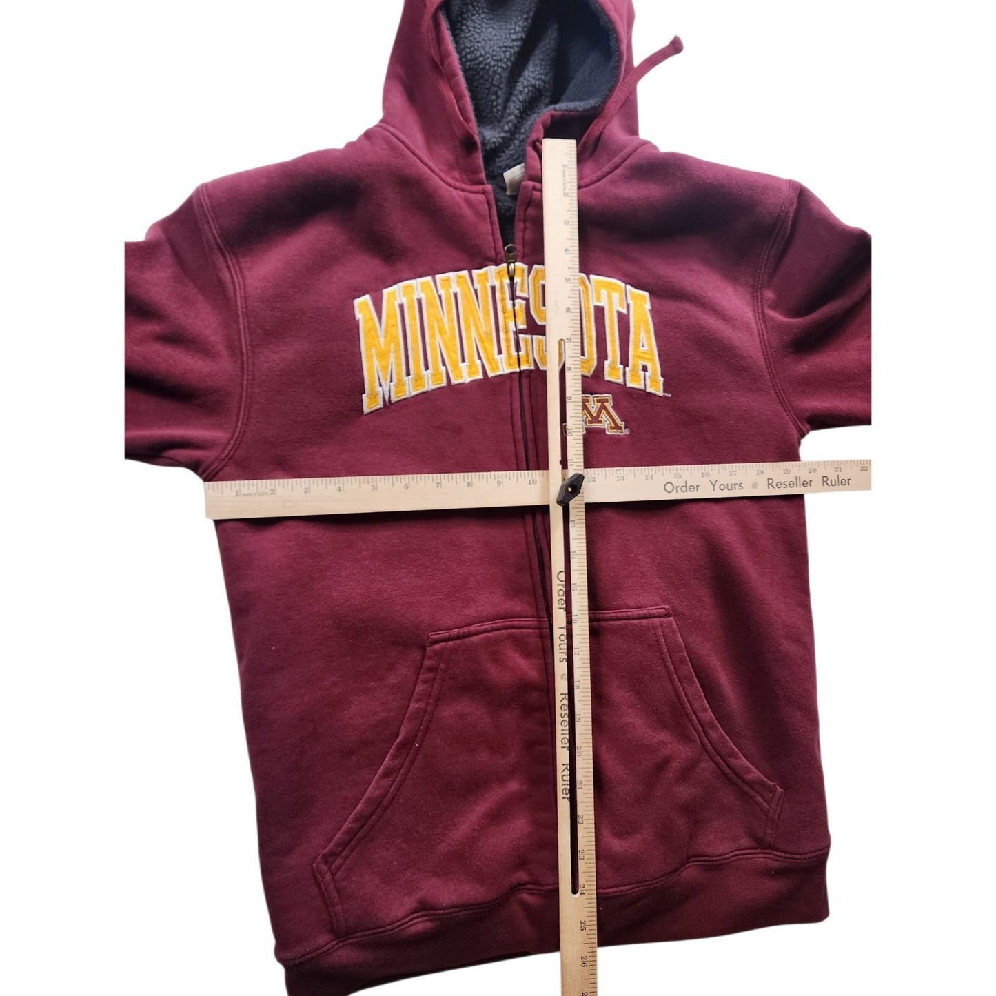 Pro Player Hoodie University Minnesota Golden Gophers Medium Sweatshirt Fleece