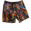 Rhythm Shorts Mens 34 Swim Trunks Board Colorful Print Surf Beachwear Drawstring