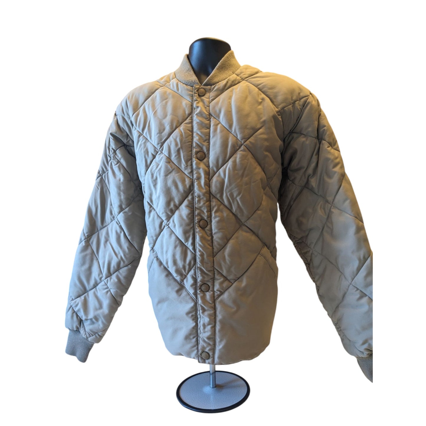 Cabelas Quilted Thinsulate Bomber Jacket Men Large Tall Goose Down Puffer Hiking