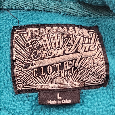 Brooklyn Cloth Hoodie Men Medium Women Large Tie Dye Graphic Open Your Mind Tech