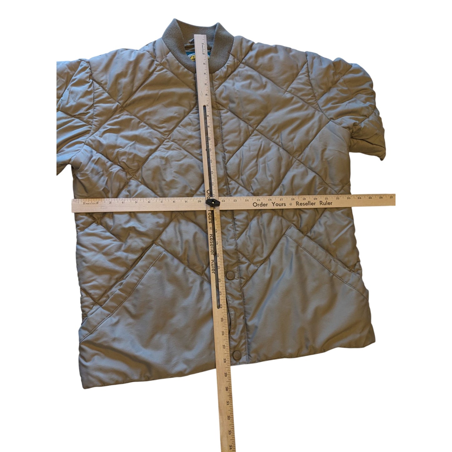Cabelas Quilted Thinsulate Bomber Jacket Men Large Tall Goose Down Puffer Hiking
