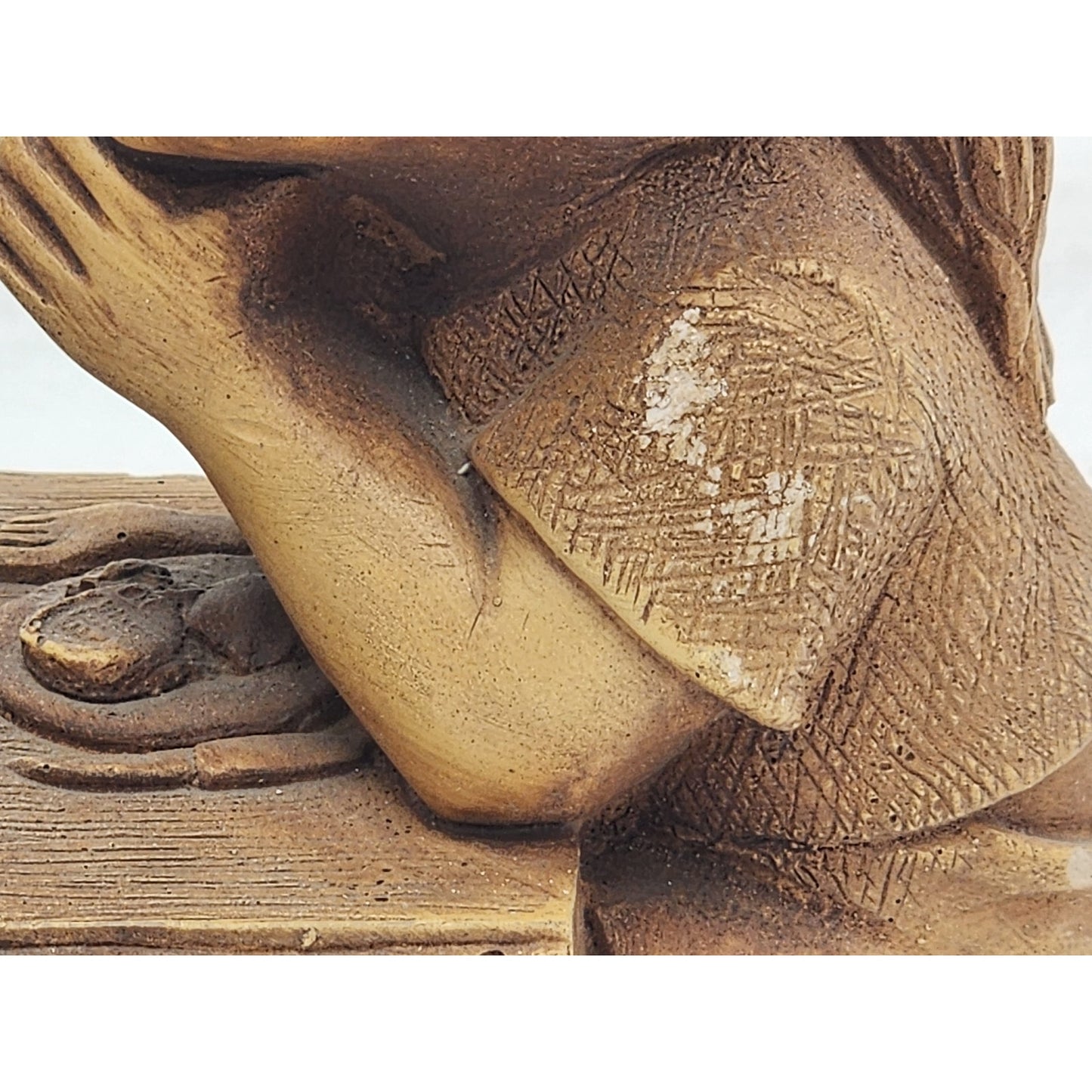 Vintage Fannykins Bill Mack We Thank You Lord Signed Solar Statuary Collectible