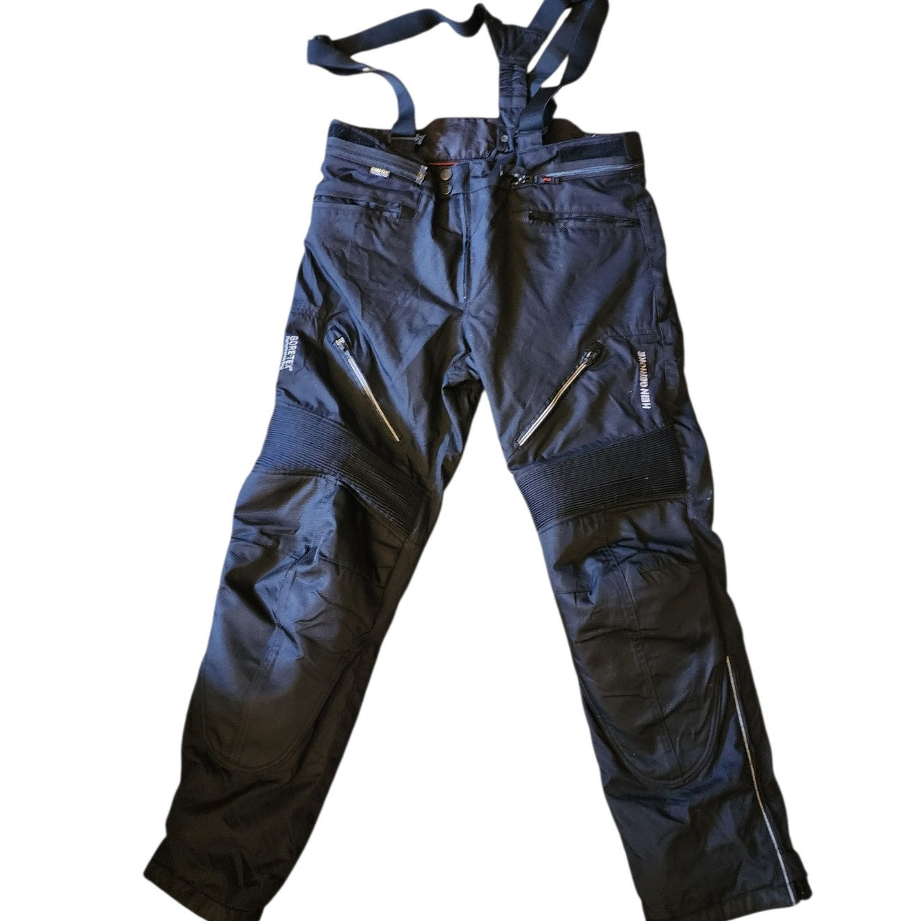 Hein Gericke Gore Tex Waterproof Motorcycle Riding Pants Men 46 Suspenders Armor