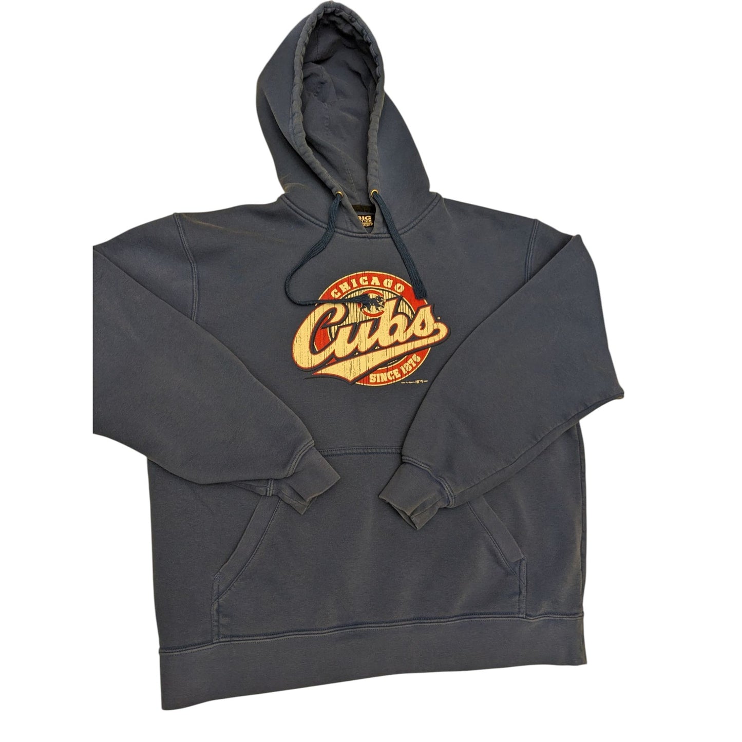 Chicago Cubs Hoodie Men Large Pullover Sweatshirt Gear for Sports Vintage Look