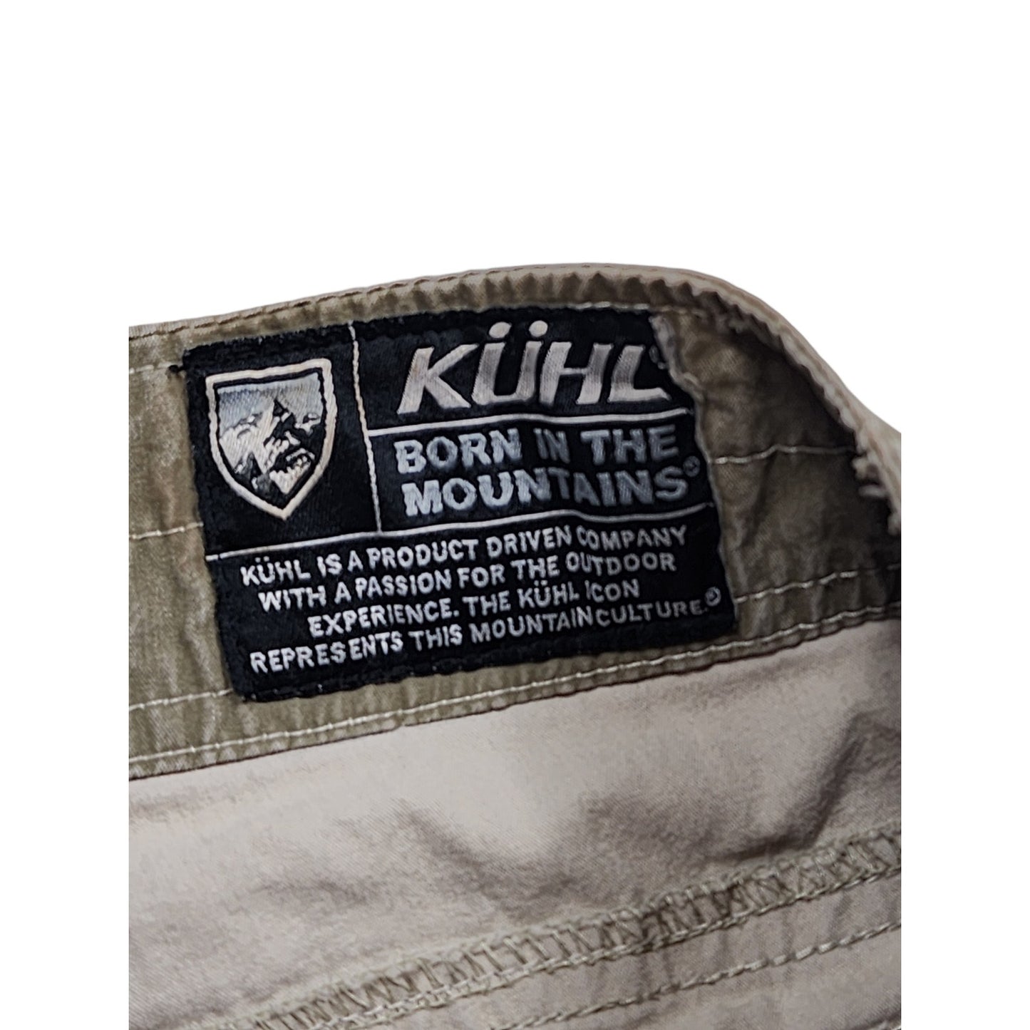 KUHL Shorts Mens 36 Mountain Cargo Rugged Hiking Tactical Utility Vintage Patina