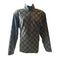 Eddie Bauer Men's Large Fleece Pullover Jacket Aztec Diamond Pattern Green