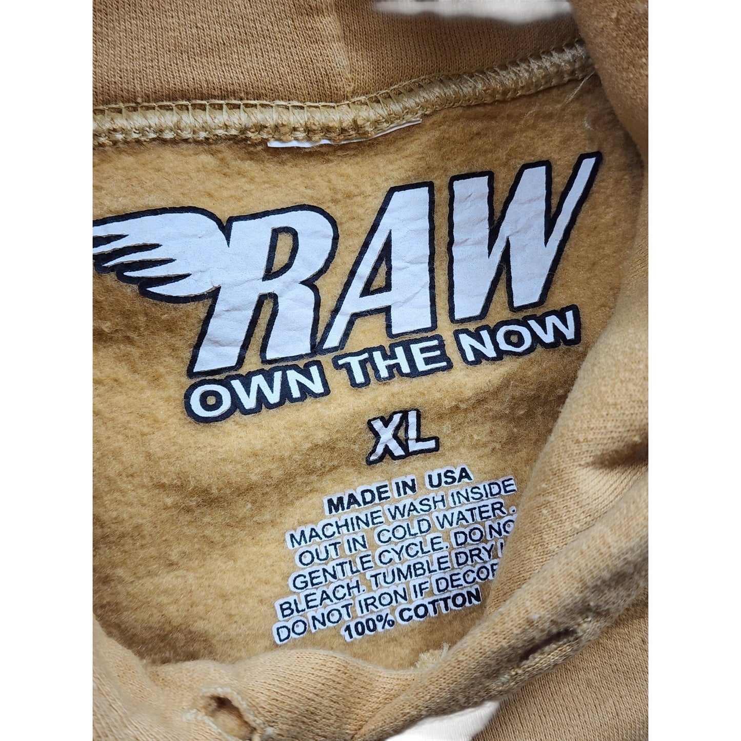 Rawyalty RAW World Tour Hoodie Mens XL Eagle Graphic Rhinestone USA Sweatshirt