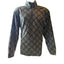 Eddie Bauer Men's Large Fleece Pullover Jacket Aztec Diamond Pattern Green