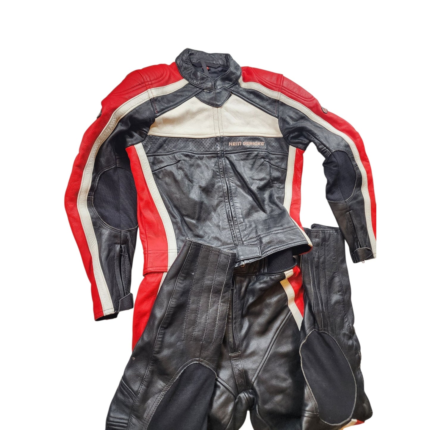Hein Gericke PSR Hiprotec Leather Motorcycle Racing Suit Womens EU 36 US 4 Small