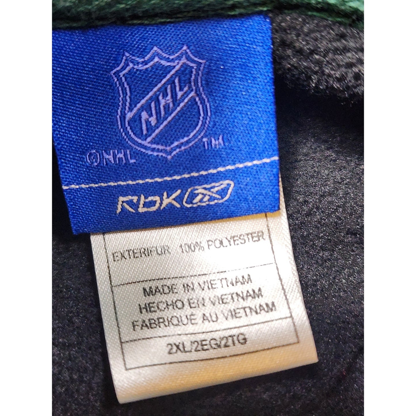 Reebok NHL Minnesota Wild Fleece Jacket Mens 2XL Full Zip Team Logo Y2K Retro