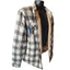 Buffalo David Bitton Mens Large Sherpa Lined Plaid Flannel Jacket Shirt Shacket