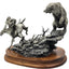 Chilmark Pewter Bear Meet Sculpture Star Liana York 1984 Limited Western 9"