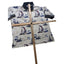 American Summer Polo Shirt Mens Large Nautical Sailboat Vintage Vacation Preppy