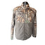 Magellan Outdoors Mens Large Realtree Edge Camo Zip Fleece Jacket Hunting Hiking