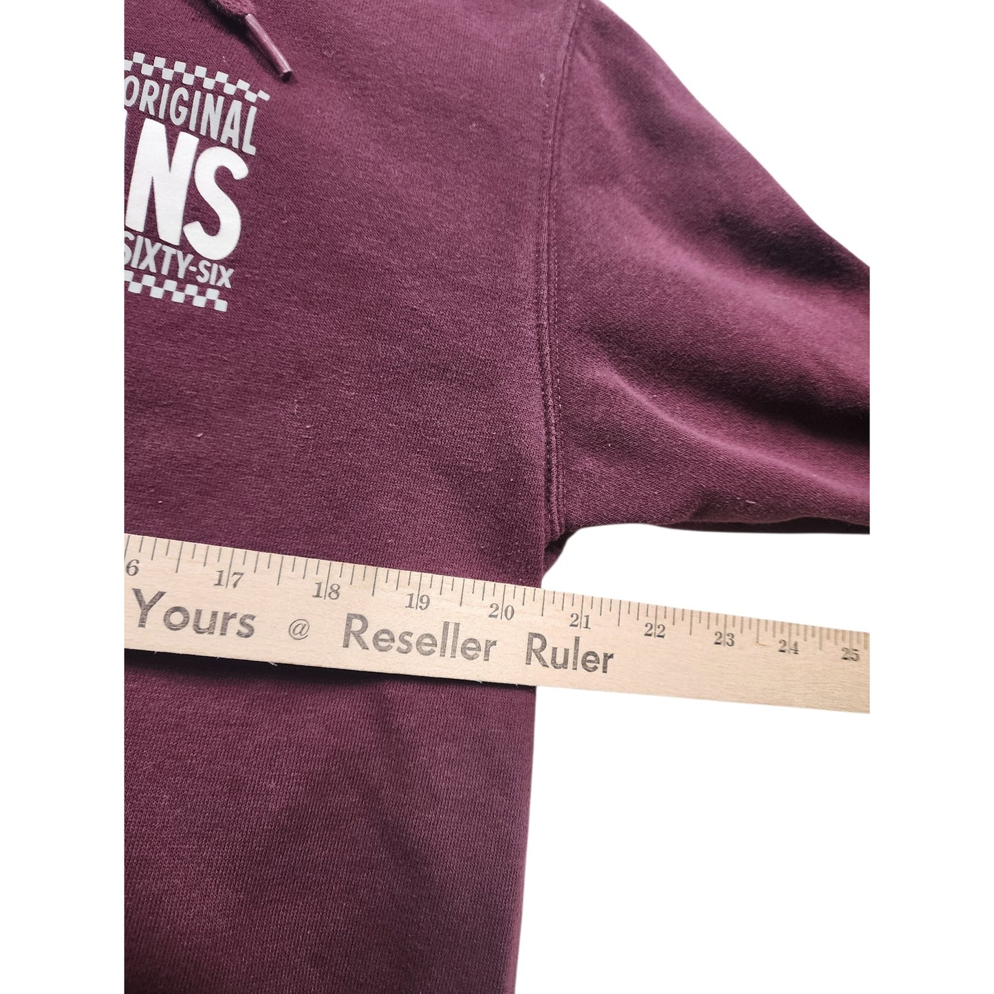 VANS Hoodie Mens Medium Women Large Maroon Pullover Sweatshirt California Skater
