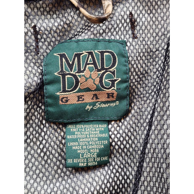 Mad Dog Gear Camo Hunting Jacket Mens Large Waterproof Hooded Outdoor Gorpcore