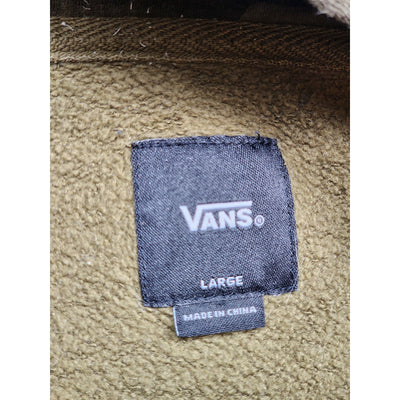 VANS Hoodie Large Camo Pullover Off Wall Skate Streetwear Y2K Kangaroo Pocket