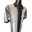 GFC Polo Shirt Mens XL Striped Crest Logo Short Sleeve Casual Golf Preppy 90s