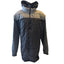 PX Clothing Jacket Mens 3XLT Hooded Puffer Full Zip Gray Black Colorblock Hoodie